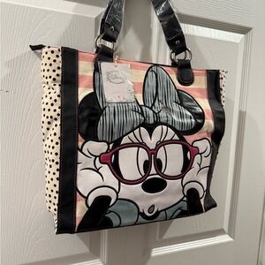 Disney Minnie Mouse Tote Bag - Pink and Black